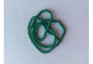 Бусины стеклянные 4 мм зеленый матовый №37, цена за 50 шт